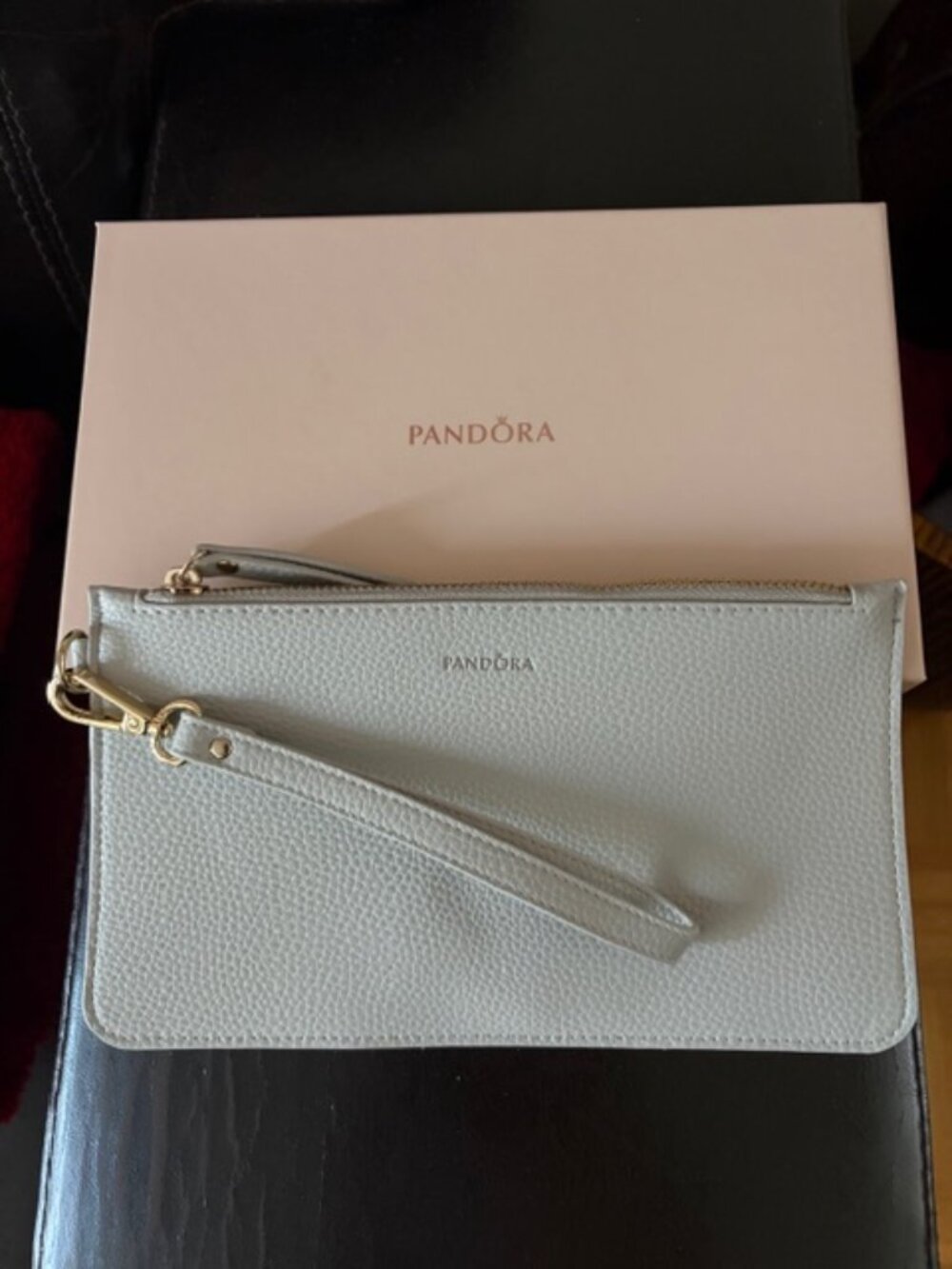 Pandora Grey Wristlet Pouch